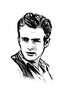 James dean Stock Illustration