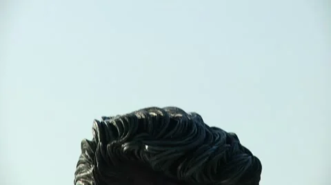 James dean statue tilt down 0006J7 Stock Footage 7524137