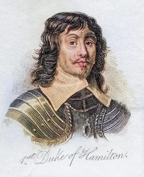 James Hamilton 1st Duke of Hamilton 1606 1649 Scottish nobleman and civil war Stock Illustration