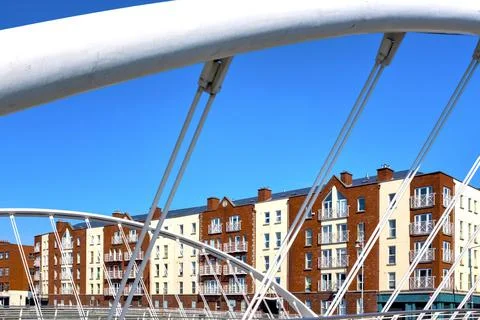 James Joyce Bridge Stock Photos