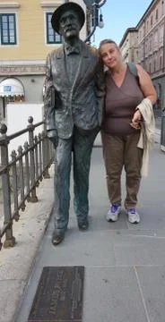 James Joyce statue Stock Photos