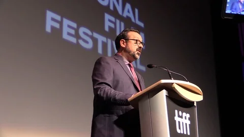 James Mangold introduces cast at 'Ford v Ferrari' premiere during 2019 TIIF Stock Footage 117637663