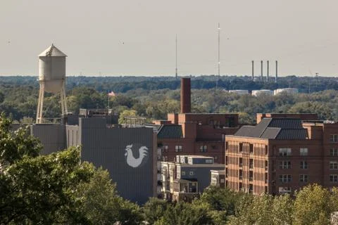 James River Buildings Stock Photos