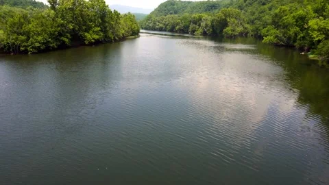 James River Gorge at Blue Ridge Parkway in Virginia Stockbeeldmateriaal 236493805