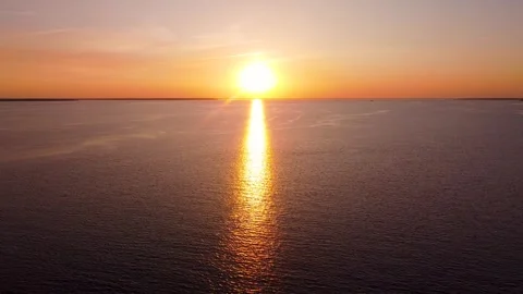 James River At Sunset Stock Footage 284007356