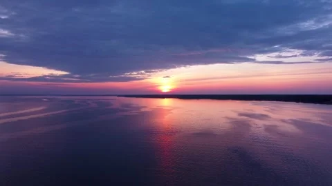 James River At Sunset Stock Footage 284361039