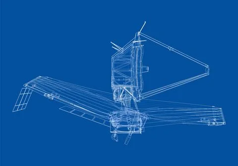 James Webb Space Telescope. Vector Stock-Illustration