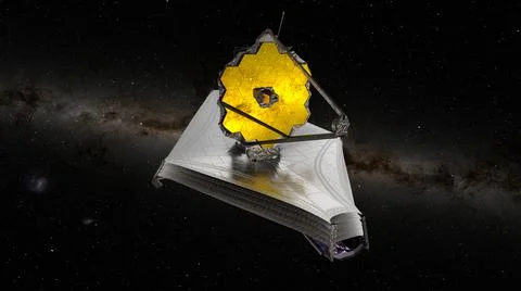 James Webb Telescope. Elements of these images were furnished by ESA. イラスト素材