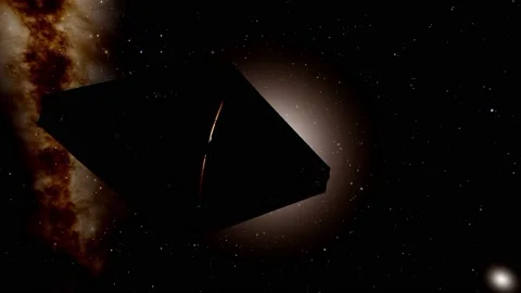 James Webb Telescope in position and moving away from it. Stock Footage 170777775