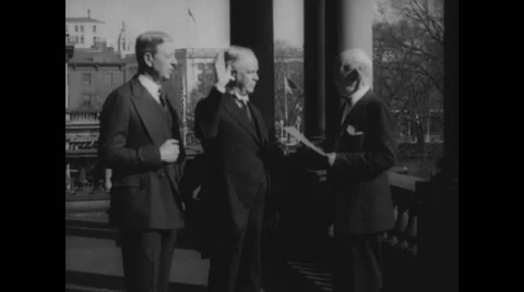 James William Good taking oath Stock Footage 43336855