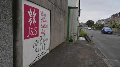 Jamieson and Smith Wool Merchants, Lerwick, Shetland - 14 Sep 2026 Stock Footage 345513710