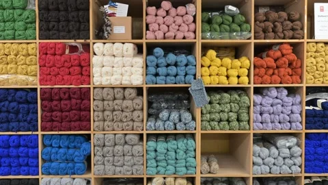 Jamieson and Smith Wool Merchants, Lerwick, Shetland - 14 Sep 2026 Stock Footage 345513783