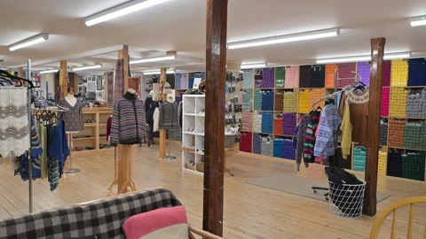 Jamieson and Smith Wool Merchants, Lerwick, Shetland - 14 Sep 2026 Stock Footage 345513810
