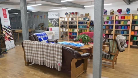 Jamieson and Smith Wool Merchants, Lerwick, Shetland - 14 Sep 2026 Stock Footage 345514382