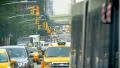 Jammed busy street traffic busses trucks cars New York City NYC day 4k or 4k+ Resolution