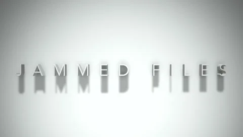 Jammed files  3D title animation white text on a white background Stock Footage 299636997