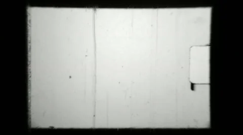 Jammed Projector Old Super 8mm Film Leader Texture Effect Stock Footage