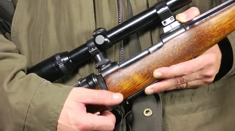 Jamming rifle Stock Footage 12150304