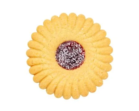 Jammy Dodger Jam Biscuit 库存照片