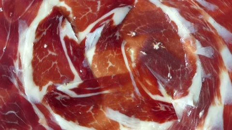 Jamon iberico español Stock Footage 166399032