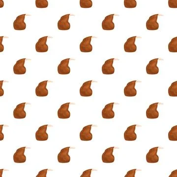 Jamon serrano ham legs seamless pattern background Stock Illustration
