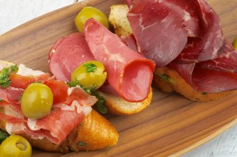 Jamon tapas Stock Photos