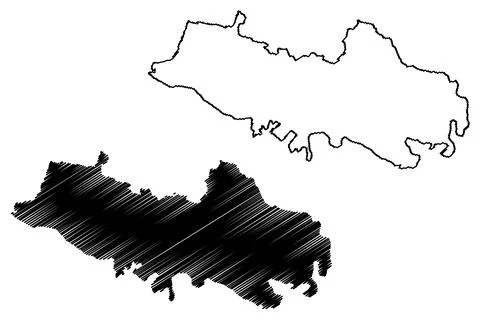 Jamtara district (Jharkhand State, Republic of India, Santhal Pargana Divisio Stock Illustration