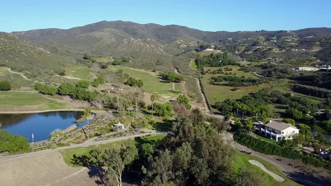 Jamul, CA - Steele Canyon Golf Club - Drone Video Video stock 84864099