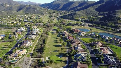 Jamul, CA - Steele Canyon Golf Club - Drone Video Video stock 84866922