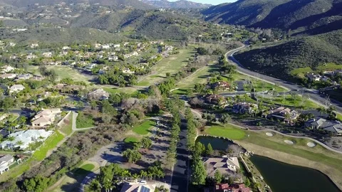 Jamul, CA - Steele Canyon Golf Club - Drone Video Video stock 84867288