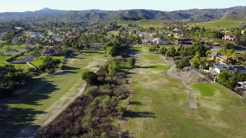 Jamul, CA - Steele Canyon Golf Club - Drone Video Video stock 84867698