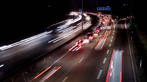 Jamy Highway Traffic - loopable Stock Footage 133163755
