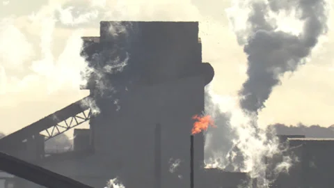Jan, 10 2025 Hamilton Ont, Canadian steel and aluminum manufacturing industry Stock Footage 301708159