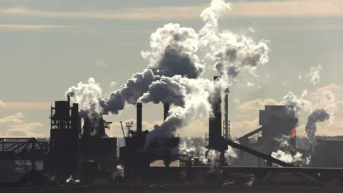 Jan, 10 2025 Hamilton Ont, Canadian steel and aluminum manufacturing industry Stock Footage 301708208
