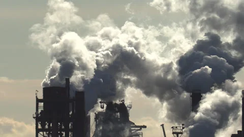 Jan, 10 2025 Hamilton Ont, Canadian steel and aluminum manufacturing industry Stock Footage 301708376