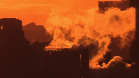 Jan, 10 2025 Hamilton Ont, Canadian steel and aluminum manufacturing industry Stock Footage 301708870