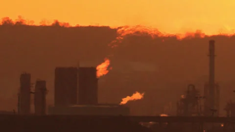 Jan, 10 2025 Hamilton Ont, Canadian steel and aluminum manufacturing industry Stock Footage 301709289