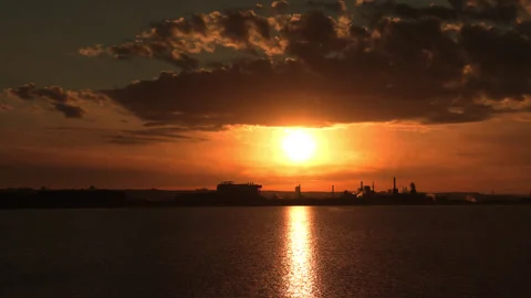 Jan, 10 2025 Hamilton Ont, Canadian steel and aluminum manufacturing industry Stock Footage 301710634