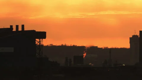 Jan, 10 2025 Hamilton Ont, Canadian steel and aluminum manufacturing industry Stock Footage 301711394