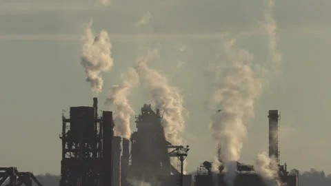 Jan, 10 2025 Hamilton Ont, Canadian steel and aluminum manufacturing industry Stock Footage 301712440