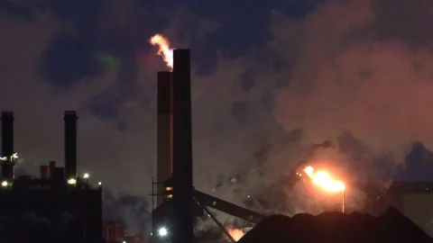 Jan, 10 2025 Hamilton Ont, Canadian steel and aluminum manufacturing industry Stock Footage 301712750