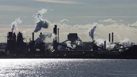 Jan, 10 2025 Hamilton Ont, Canadian steel and aluminum manufacturing industry Stock Footage 301712909