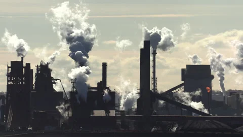 Jan, 10 2025 Hamilton Ont, Canadian steel and aluminum manufacturing industry Stock Footage 301714084