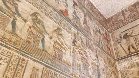 Jan14, 2026, Egypt, Qena: the ancient temple complex of Dendera Stock Footage 335773093