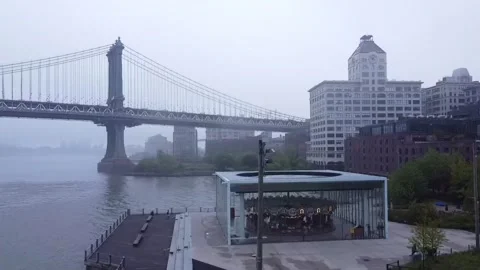 Jane’s Carousel, Dumbo, Brooklyn Bridge Park 動画素材 197008544