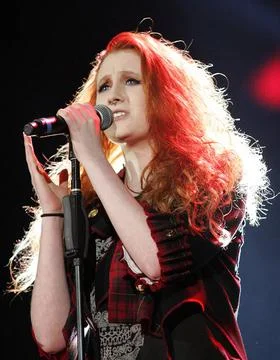  Janet Devlin live at Sheffield Arena on The X Factor tour - 21 March 2012... Stock Photos