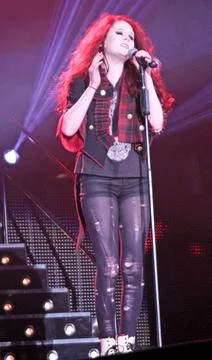  Janet Devlin performs on the opening night of the X Factor Tour at the Ma... Stock Photos