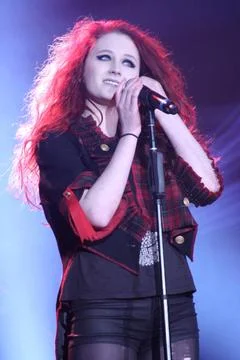  Janet Devlin performs on the opening night of the X Factor Tour at the Ma... Stock Photos