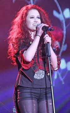  Janet Devlin performs on the opening night of the X Factor Tour at the Ma... Stock Photos