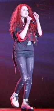  Janet Devlin performs on the opening night of the X Factor Tour at the Ma... Stock Photos